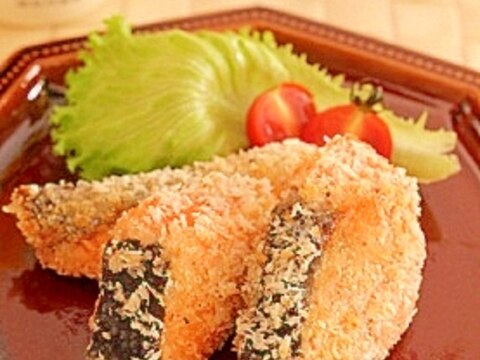 ボリューム満点…❤鮭のパン粉焼き